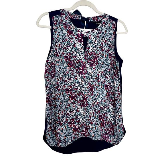 41 Hawthorn Clearwater Mixed Material Sleeveless Blouse Multicolor NWT Small - Picture 2 of 7